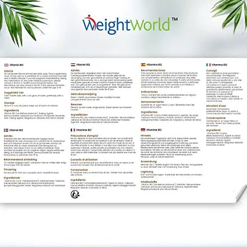 Vitamin B12 Tablets High Strength – 1000mcg Vegan B12 Supplement – 450 Pure Methylcob - TrustMedUSA