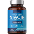 Vitamin B3 Niacin 500mg | 90 Vegan Capsules | Flush Free Nicotinamide Supplement - TrustMedUSA