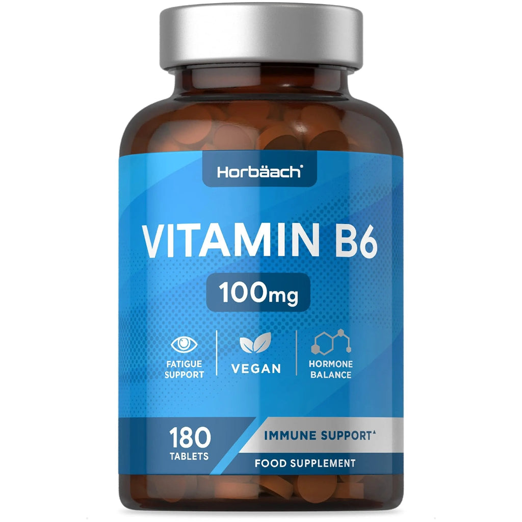 Vitamin B6 100mg | 180 High Strength Tablets | Regulation of Hormonal Activity & Fatigue - TrustMedUSA
