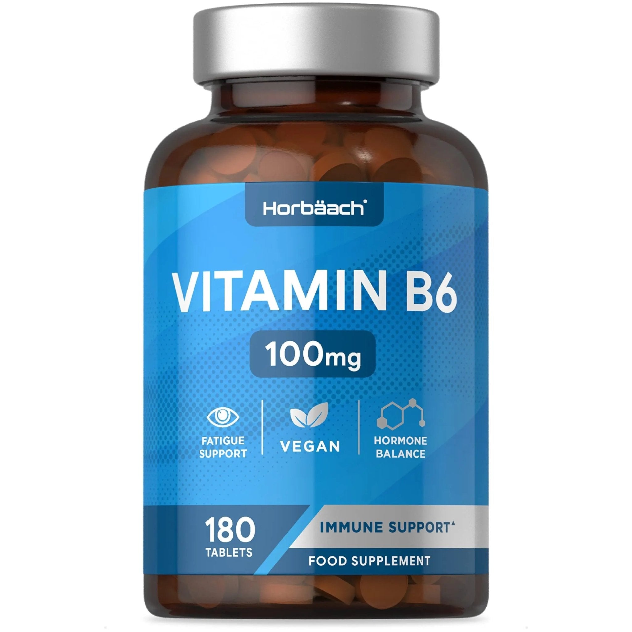 Vitamin B6 100mg | 180 High Strength Tablets | Regulation of Hormonal Activity & Fatigue - TrustMedUSA