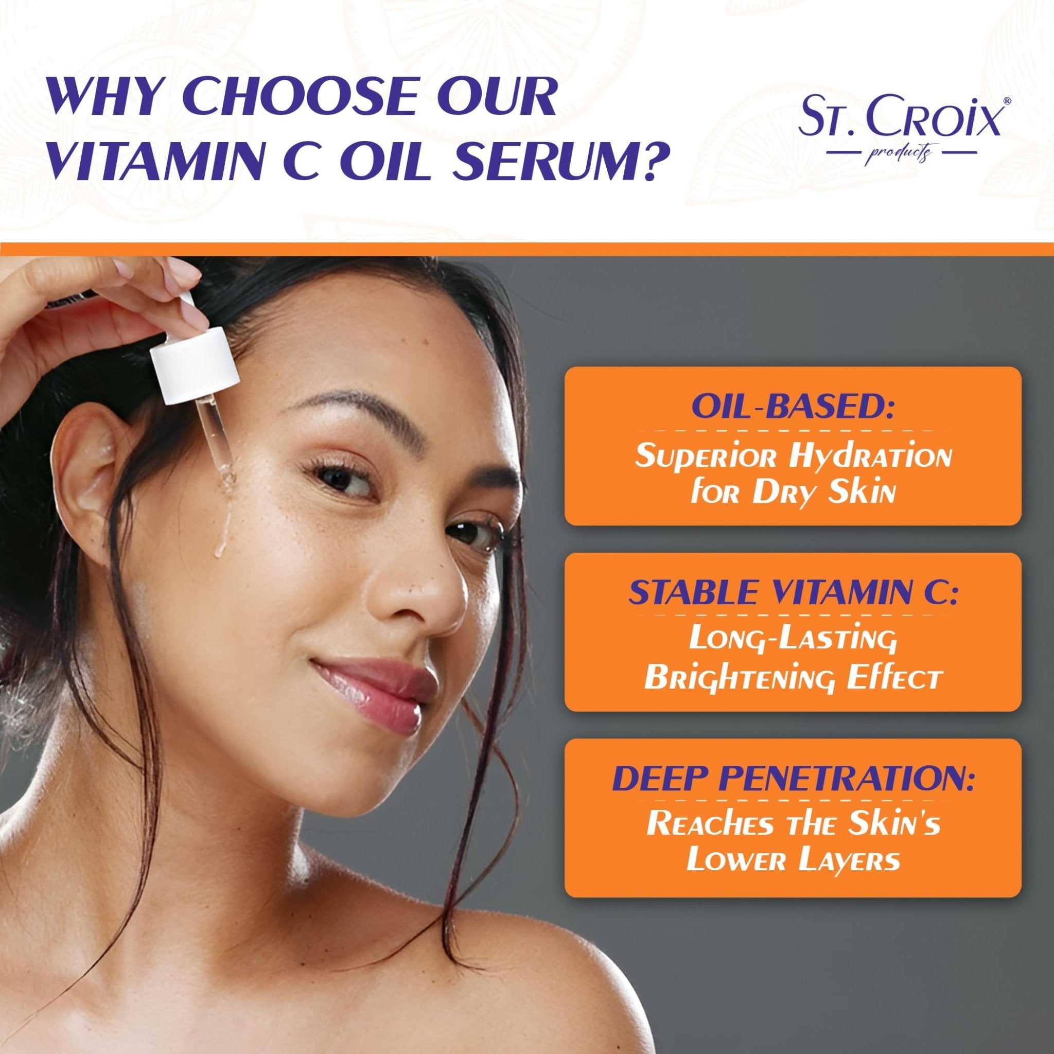 Vitamin C Face Oil Serum – 5% Oil-Soluble Vitamin C (THD Ascorbate) & Peptide Complex (Matrixyl 3000) – Hydrating with Squalane, Rosehip & Pomegranate – For Dry or Mature Skin– 1 fl oz - Maple Wellness Supplements