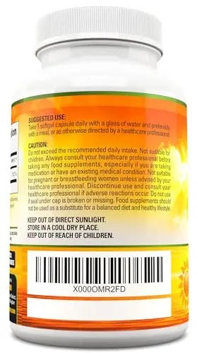 Vitamin D 4,000 IU Softgels, Maximum Strength Vitamin D3 Supplement, 365 Easy to Swallo - TrustMedUSA