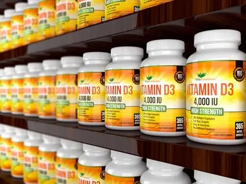 Vitamin D 4,000 IU Softgels, Maximum Strength Vitamin D3 Supplement, 365 Easy to Swallo - TrustMedUSA