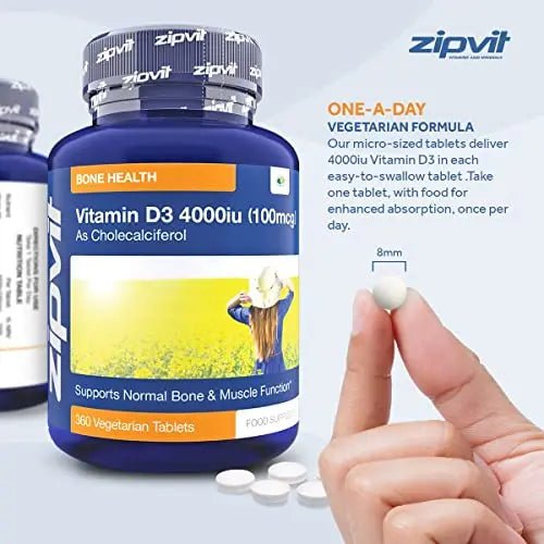 Vitamin D 4000iu 360 Micro Tablets. Vegetarian Society Approved. 12 Months Supply - TrustMedUSA
