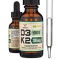 Vitamin D3 K2 5,000 IU Liquid Drops (5,000 IU of D3 and 200mcg of 99.9% All-Trans - TrustMedUSA