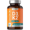 Vitamin D3 K2 High Strength Tablets | 365 Count | Vitamin D3 4000iu and Vitamin K2 MK7 - TrustMedUSA