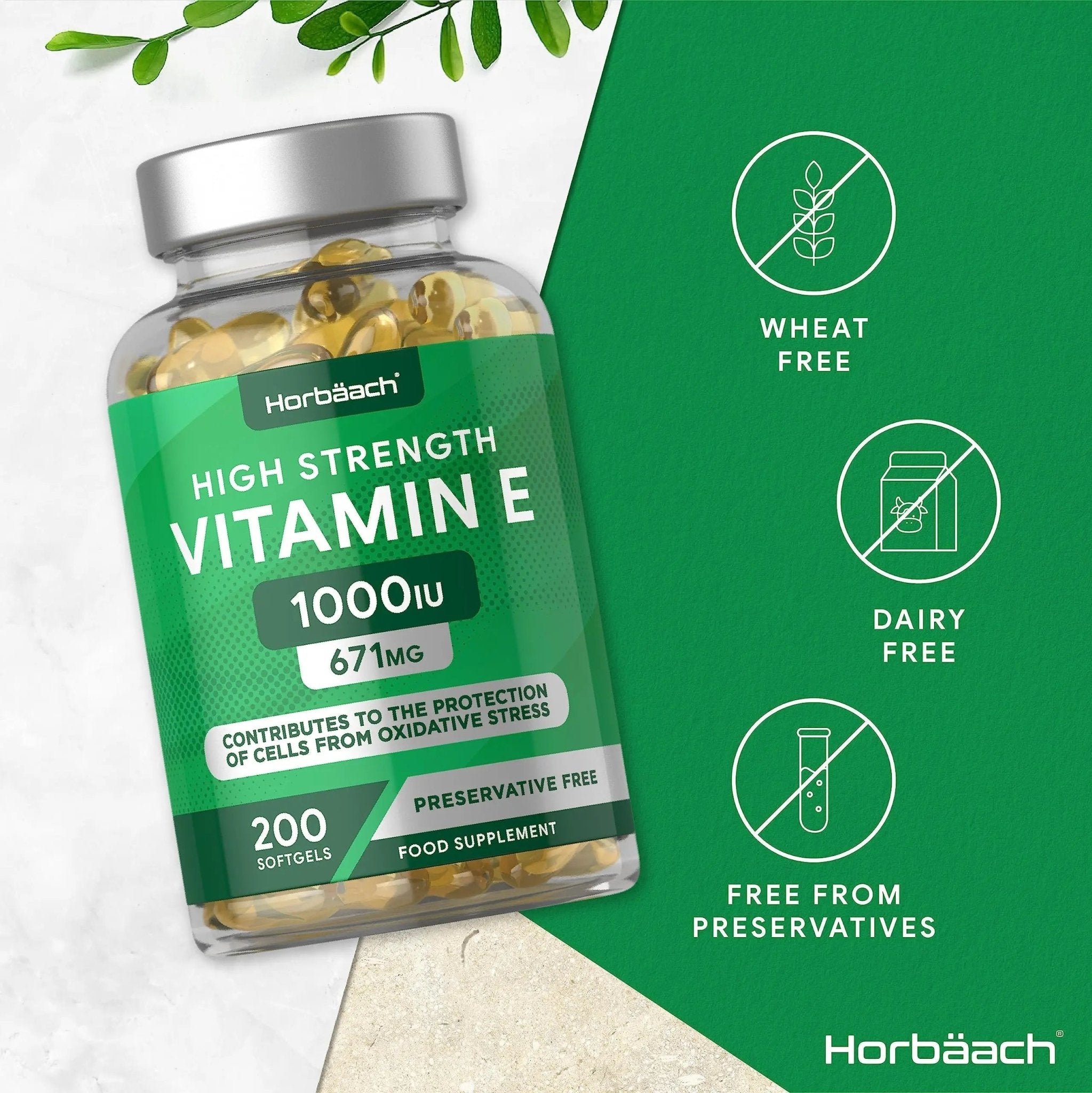 Vitamin E Capsules 1000iu | 200 Count | High Strength Vitamin E as DL-Alpha Tocopheryl - TrustMedUSA