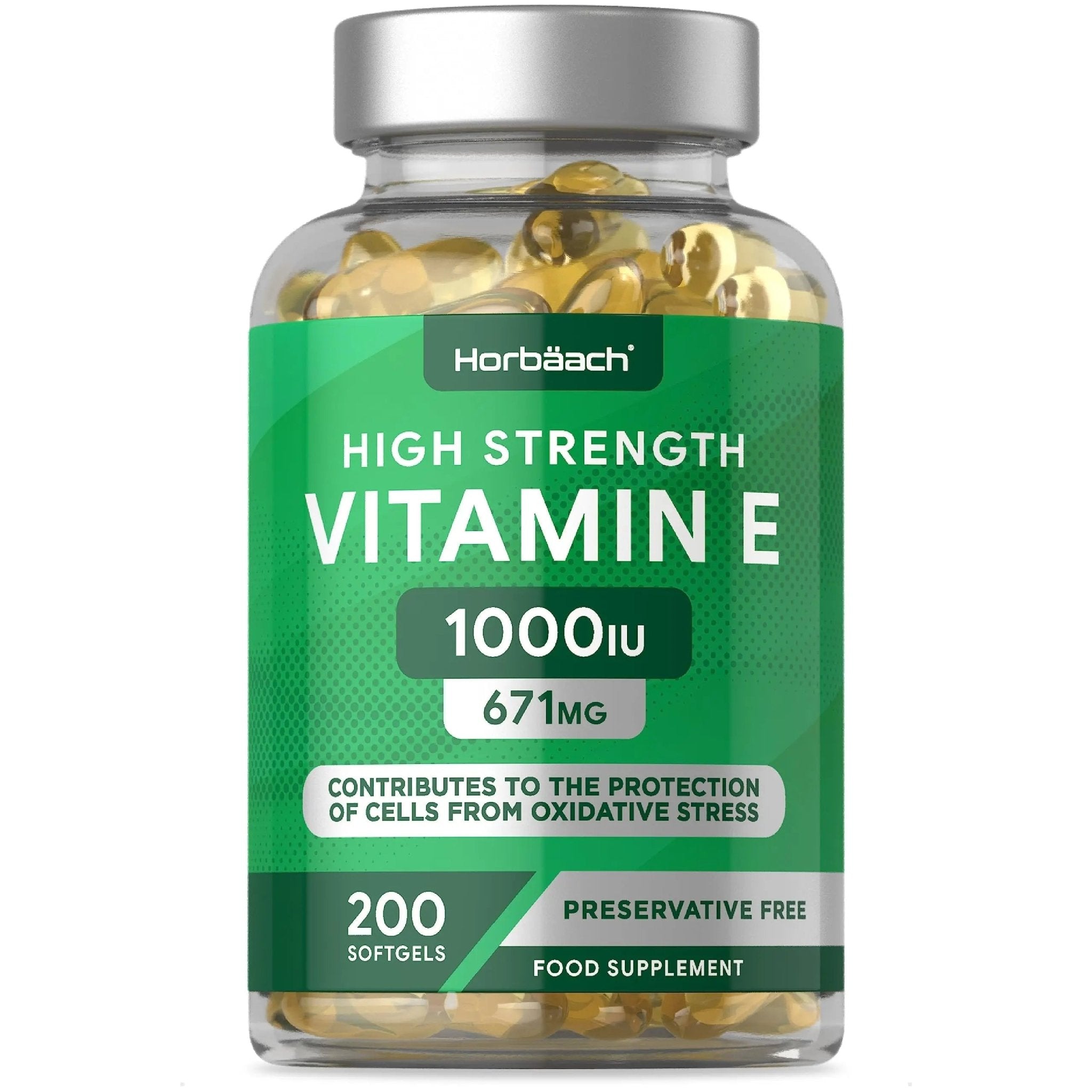 Vitamin E Capsules 1000iu | 200 Count | High Strength Vitamin E as DL-Alpha Tocopheryl - TrustMedUSA