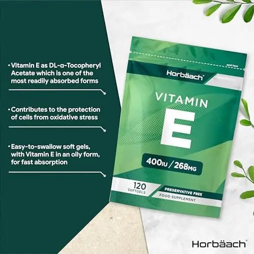Vitamin E Capsules 400iu | 120 Count | High Strength Vitamin E as DL-a-Tocopheryl - TrustMedUSA