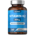 Vitamin K2 MK7 200ug | 365 Vegan Tablets | High Strength Menaquinone MK-7 - TrustMedUSA
