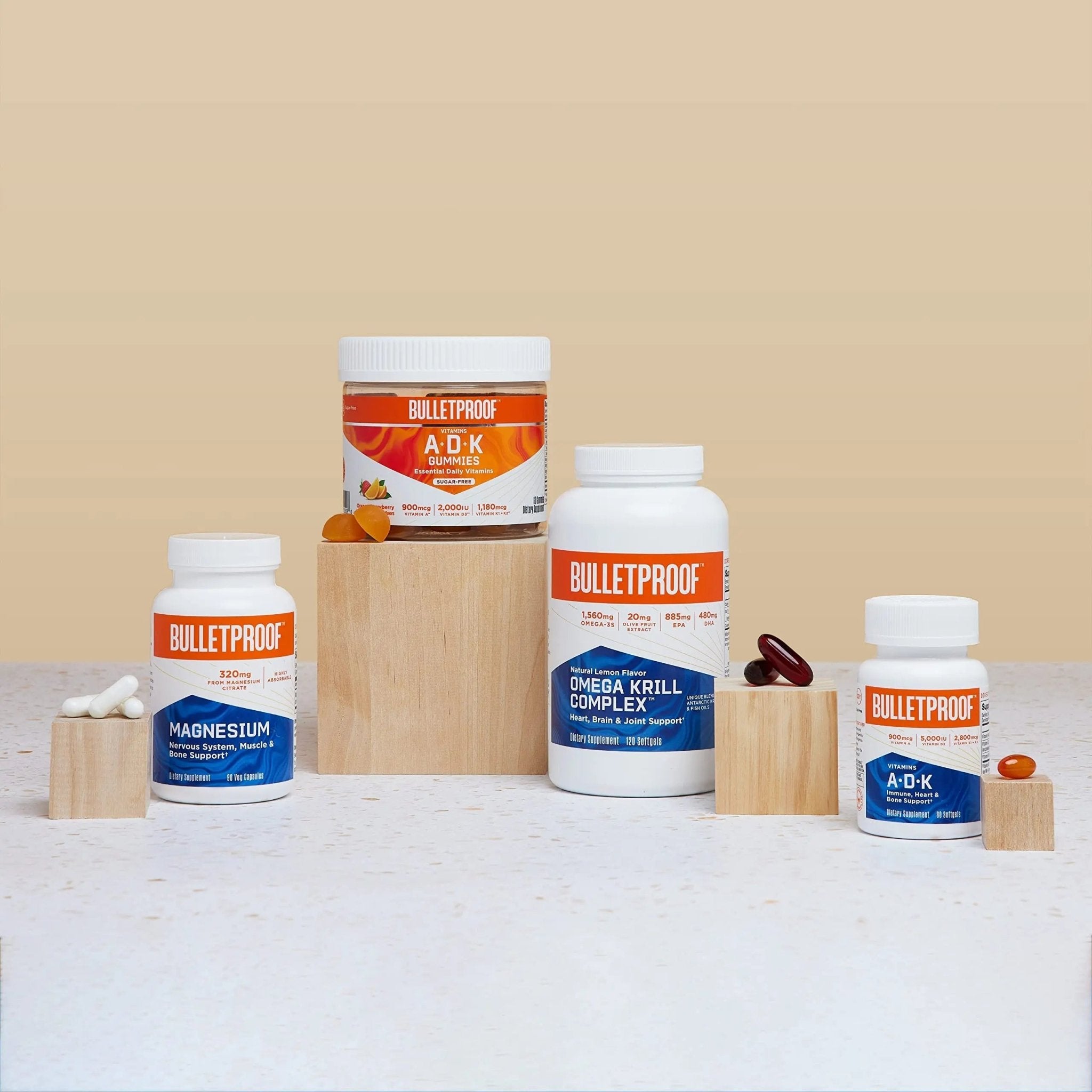 Vitamins A-D-K, 30 Softgels, 900mcg Vitamin A, with 5000 IU D3, K1, K2, K3, High Potency - TrustMedUSA