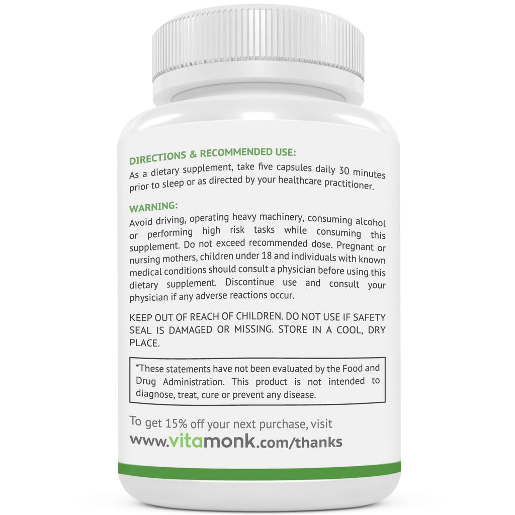 VitaMonk Relaxeril™ All-Natural Muscle Relaxer - Muscle Relaxer Supplement - Complete Muscle Relaxing Formula - TrustMedUSA