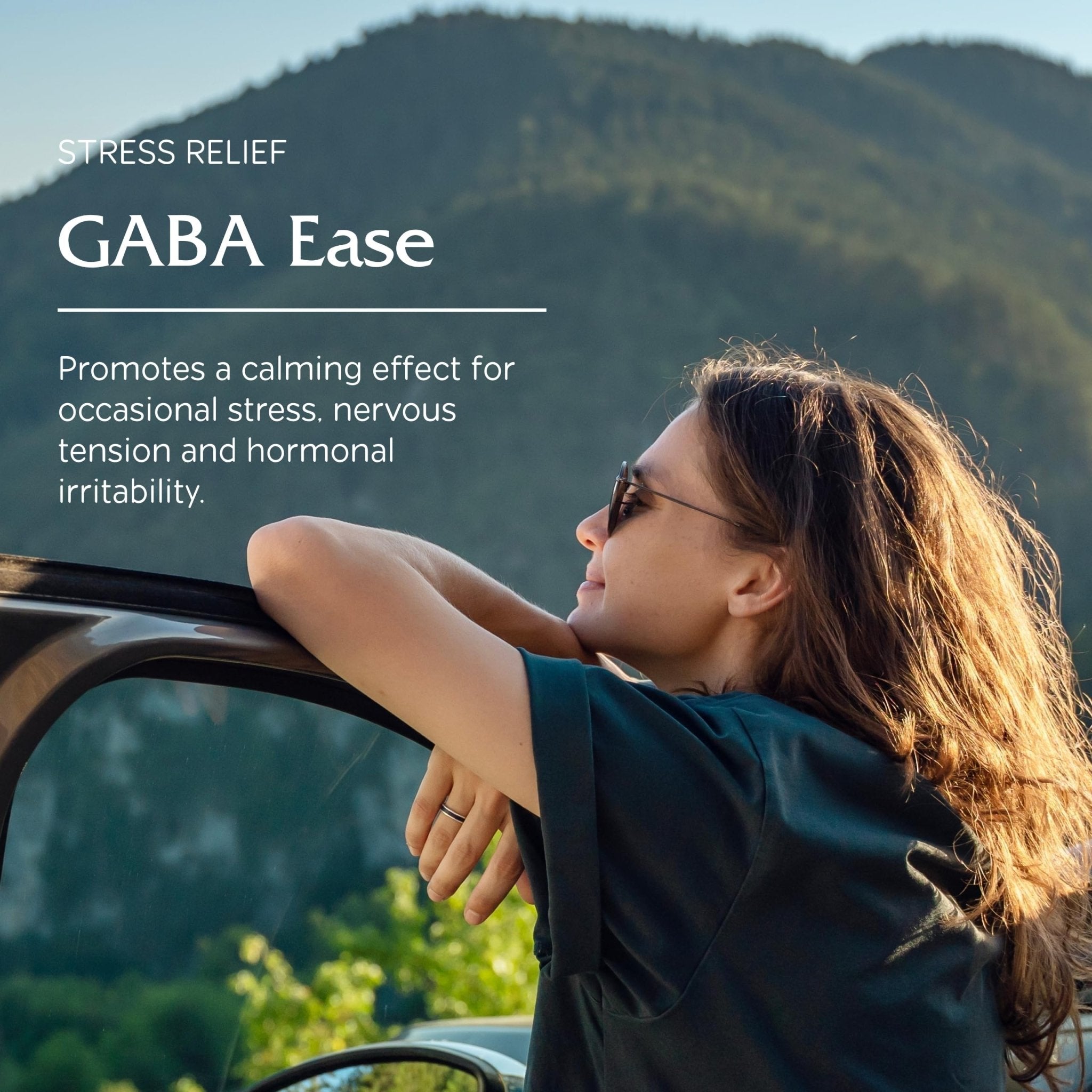 Vitanica GABA Ease - Relaxation Support Supplement with L-Theanine, GABA, & Vitamin B6 - Nervous System Support with Skullcap- Calm Support with Hops & Passion Flower - Vegan, Travel Size -15 Capsules - TrustMedUSA
