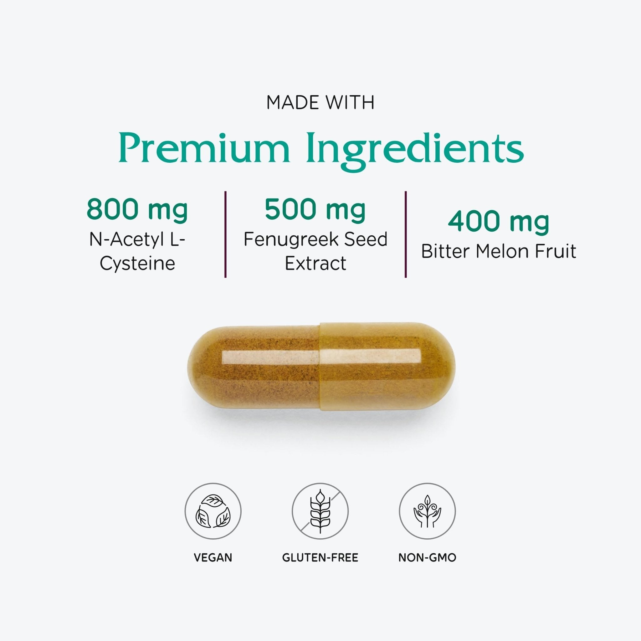 Vitanica Metabolic Manager - Herbal Supplement to Support Healthy Metabolic Response - Dietary Supplement with Vitamin D - Vegan Antioxidant Supplement - 120 Capsules - TrustMedUSA