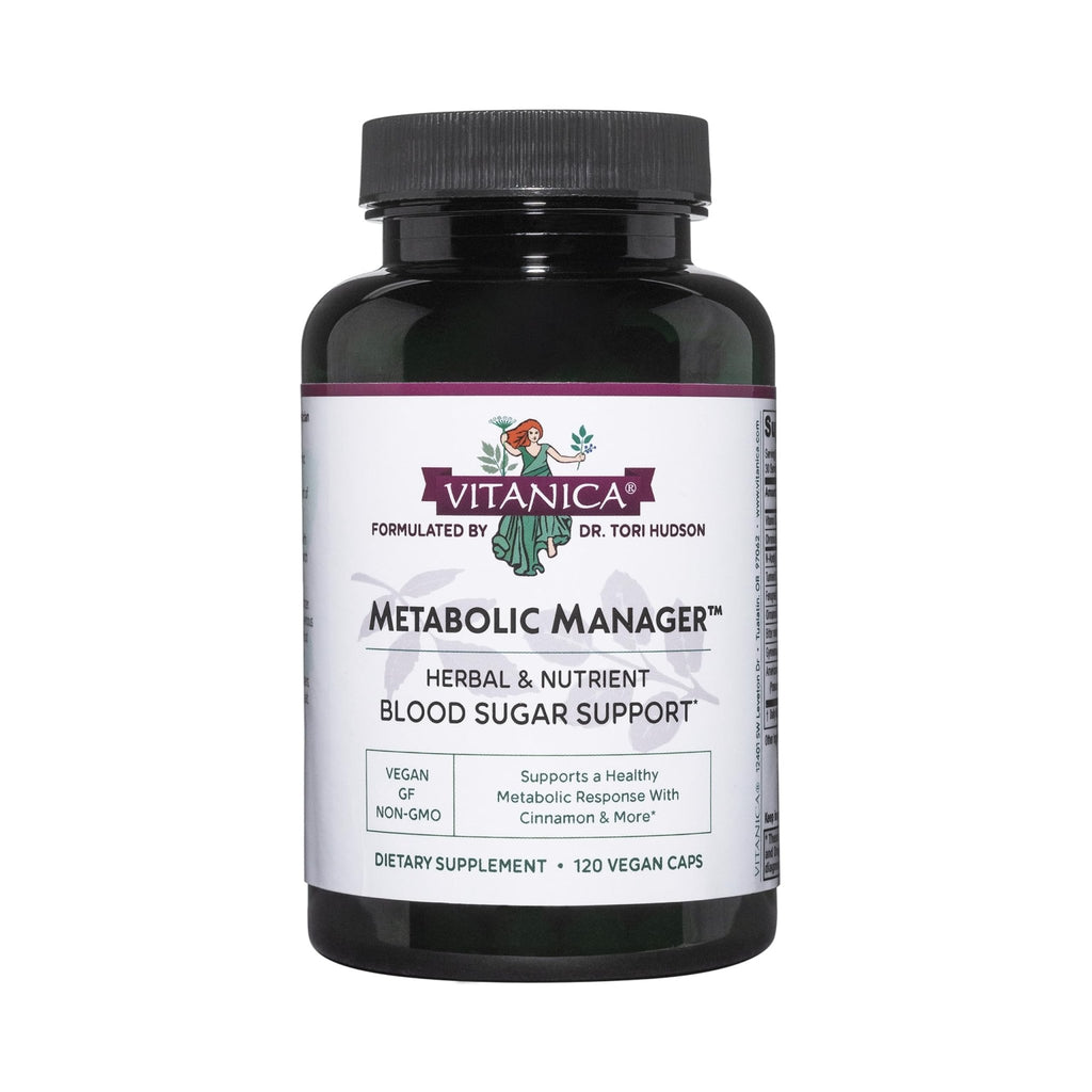 Vitanica Metabolic Manager - Herbal Supplement to Support Healthy Metabolic Response - Dietary Supplement with Vitamin D - Vegan Antioxidant Supplement - 120 Capsules - TrustMedUSA