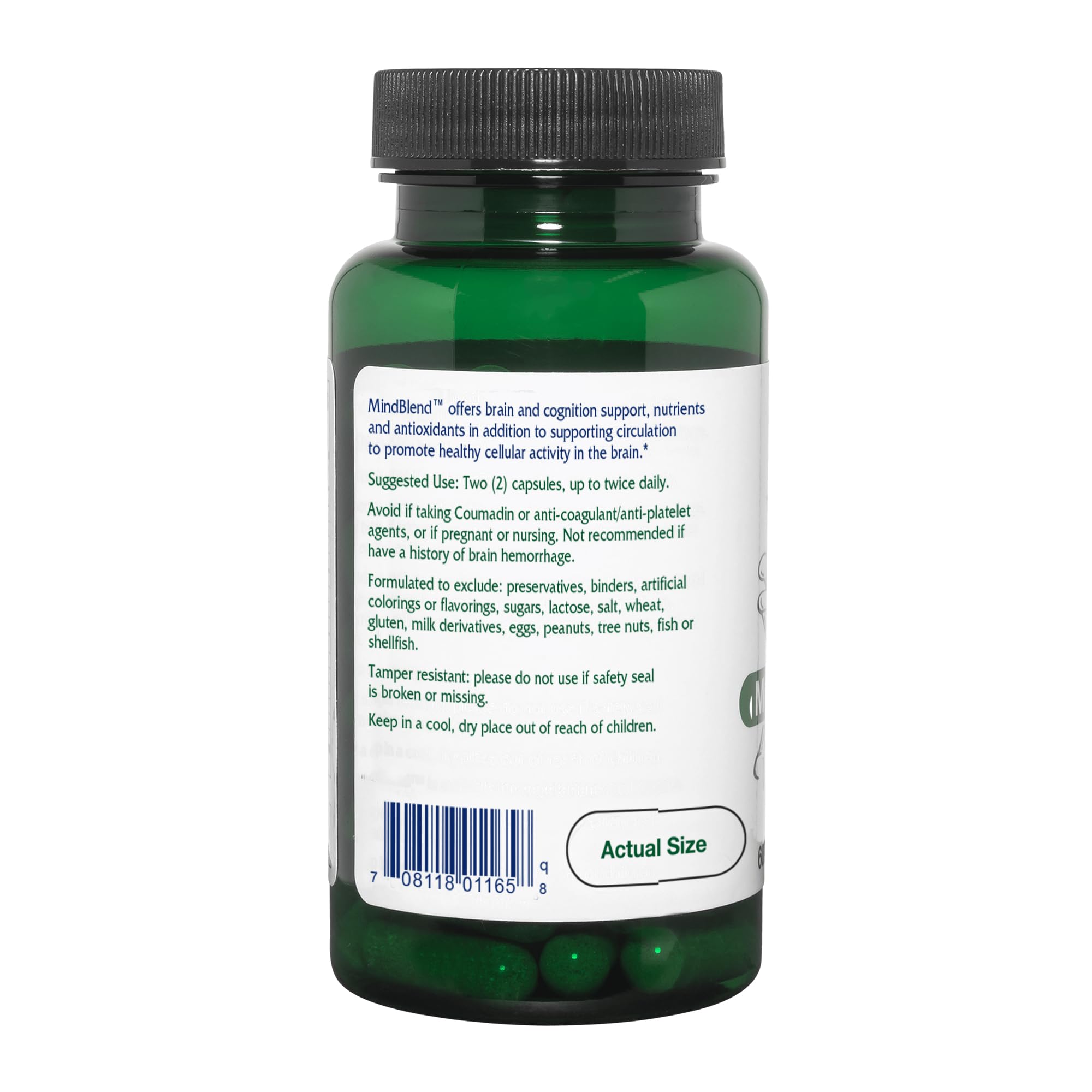 Vitanica MindBlend, Brain Support, Vegan, 60 Capsules - TrustMedUSA