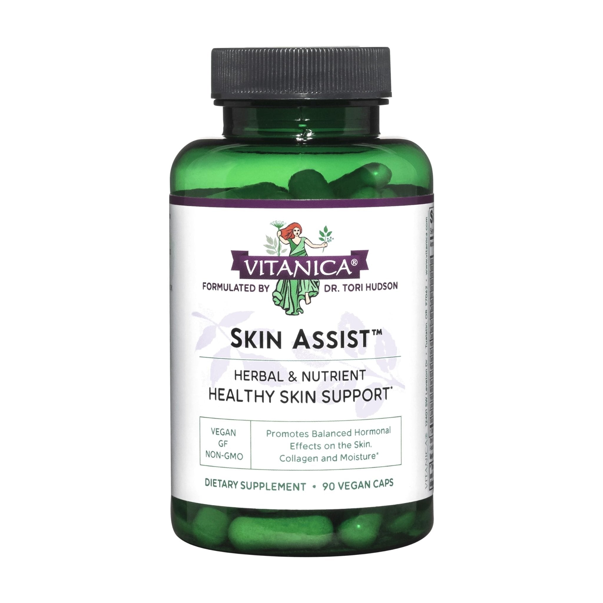 Vitanica, Skin Assist, Skin Support, Vegan, 90 Capsules - TrustMedUSA