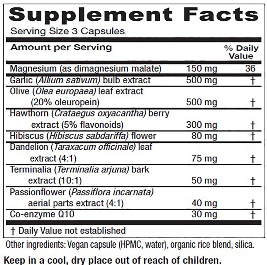 Vitanica VasoBlend - Heart Health Supplement with Folic Acid, Magnesium, CoQ10 & Terminalia Arjuna Bark - Heart Health Supplement - Consumer Line - 90 Vegan Caps - TrustMedUSA