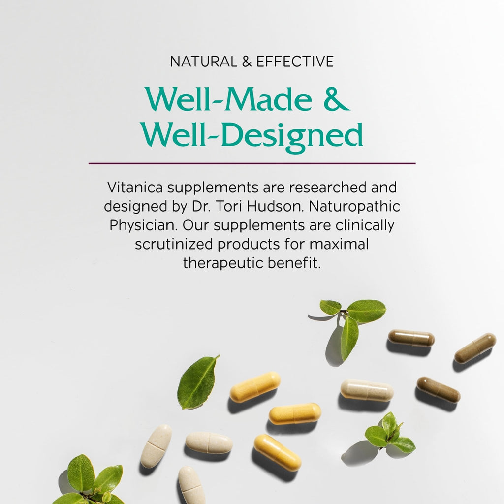 Vitanica VasoBlend - Heart Health Supplement with Folic Acid, Magnesium, CoQ10 & Terminalia Arjuna Bark - Heart Health Supplement - Consumer Line - 90 Vegan Caps - TrustMedUSA