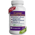 VITASUPPORTMD Tri-Power Circulation Formula - Circulation Supplement with Butcher's Broom, Hesperidin Methyl Chalcone, and Vitamin C, 60 Capsules, for Blood and Leg Circulation, Vein Health Support - TrustMedUSA