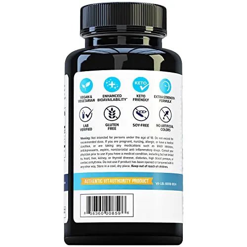 Vitauthority Extra Strength Berberine with Ceylon Cinnamon High Absorption - TrustMedUSA