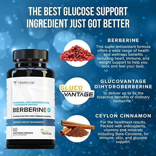 Vitauthority Extra Strength Berberine with Ceylon Cinnamon High Absorption - TrustMedUSA