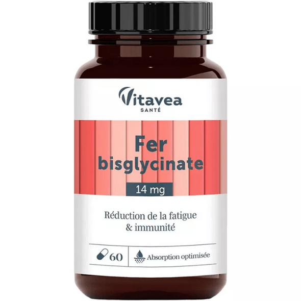 Vitavea Iron Bisglycinate 14 mg Fatigue & Immunity 60 capsules - TrustMedUSA