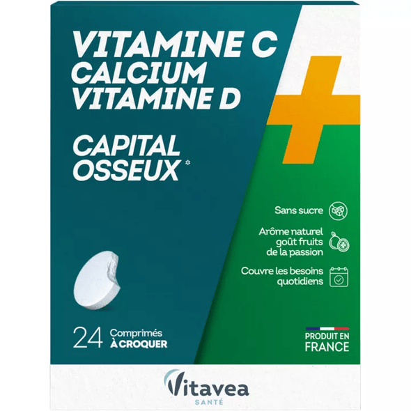 Vitavea Vitamin C Calcium Vitamin D Bone Capital 24 Tablets - TrustMedUSA