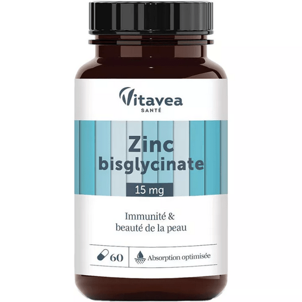 Vitavea Zinc Bisglycinate 15 mg Immunity & Skin Beauty 60 capsules - TrustMedUSA