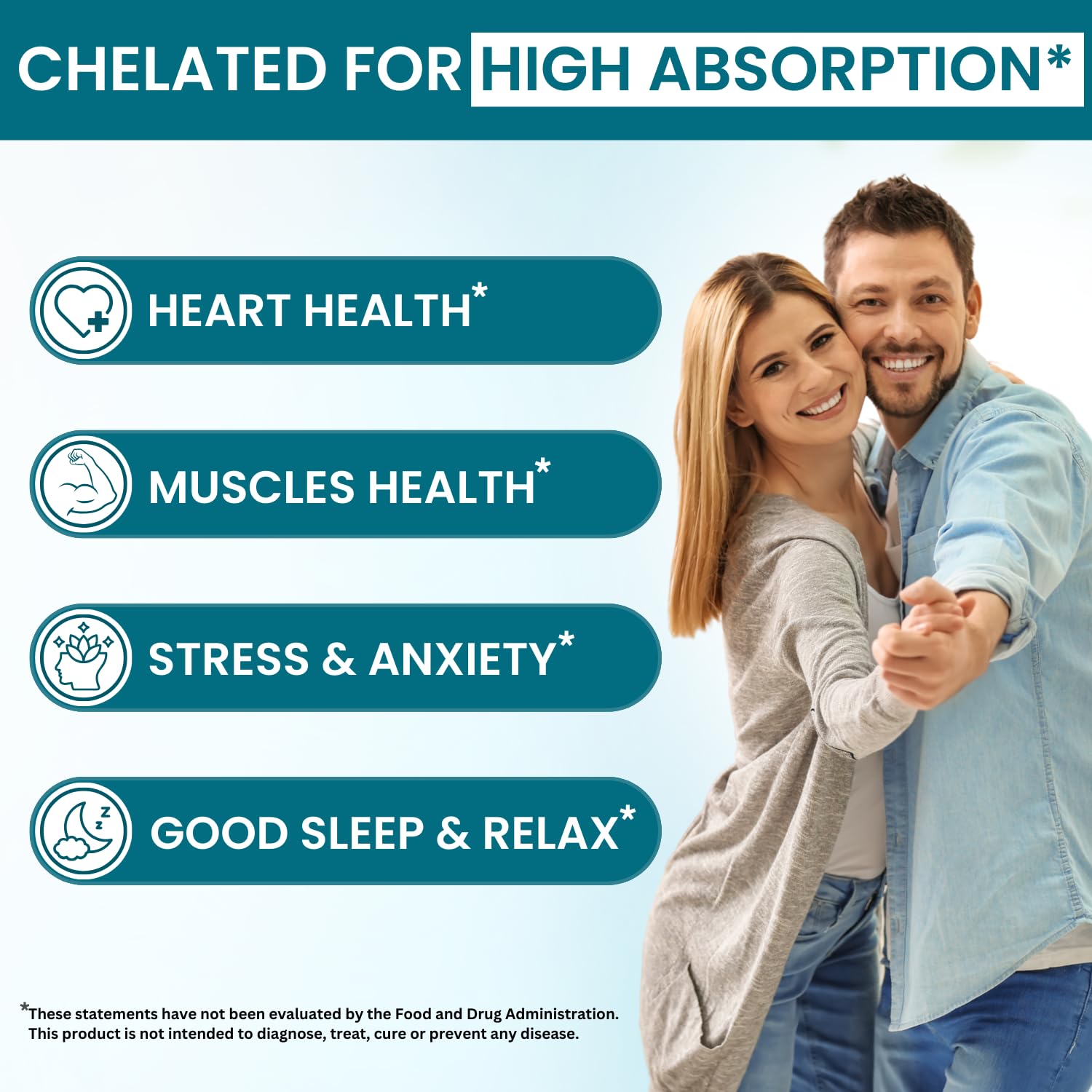 VITBOOST Magnesium Glycinate 500mg - High Absorption Chelated Supplement - Supports Sleep, Muscle Recovery & Heart Health - Non-GMO - TrustMedUSA