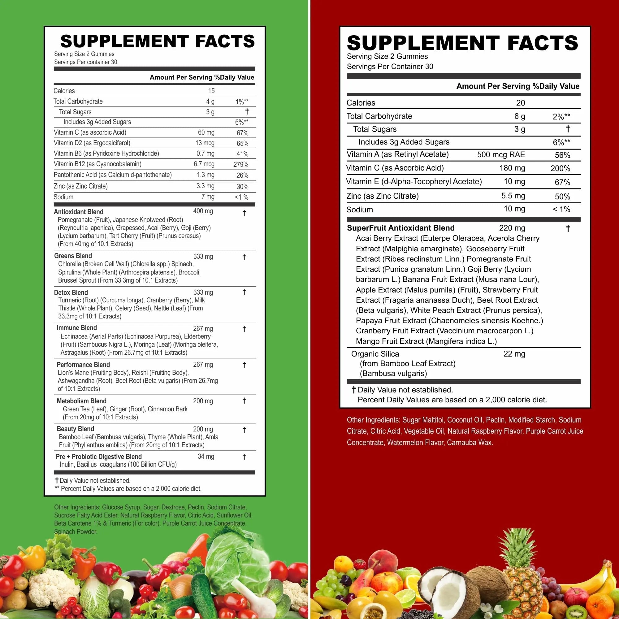 VITINITY Made with Real Fruit-Real Veggie Gummies-Superfood Vegetable Vitamin Sup - TrustMedUSA