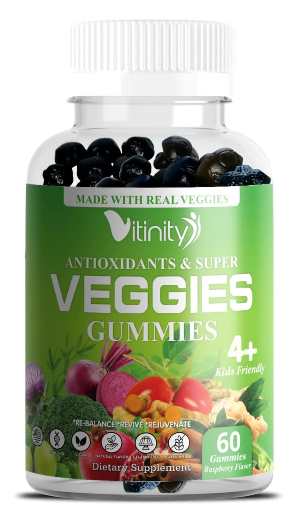 VITINITY Made with Real Super Veggies Delicious Gummy Supplement,Men,Women & Kids - TrustMedUSA
