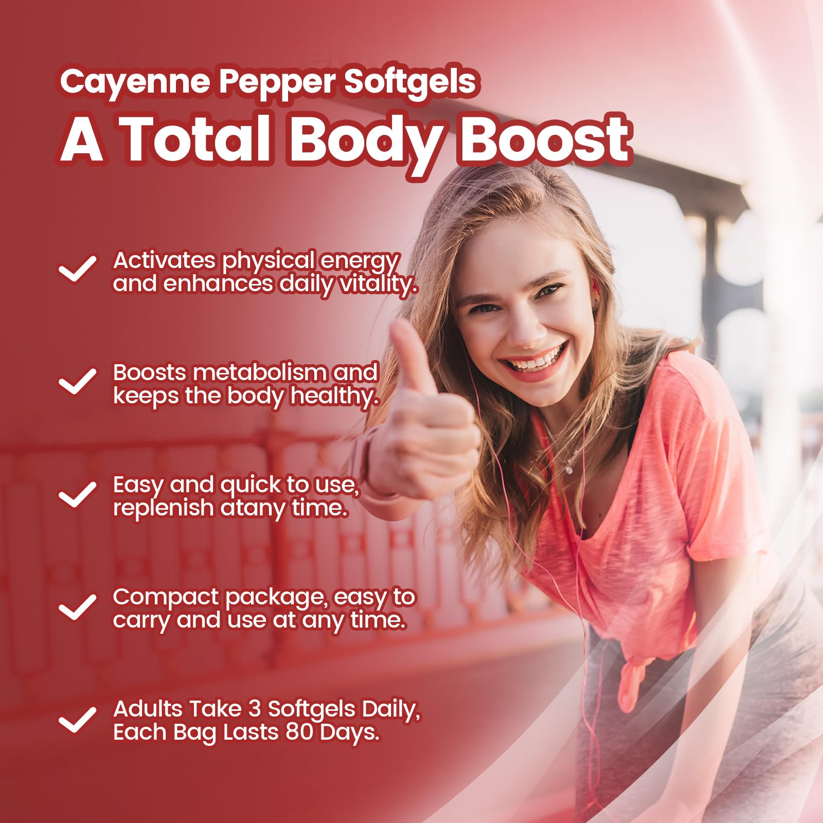 VivoNu Cayenne Pepper Softgels Supplement, Supports Leg Vein, Heart and Blood Vessel Health, with Vitamin E D3+K2 and Extracts of Grape Seed, Hawthorn - TrustMedUSA