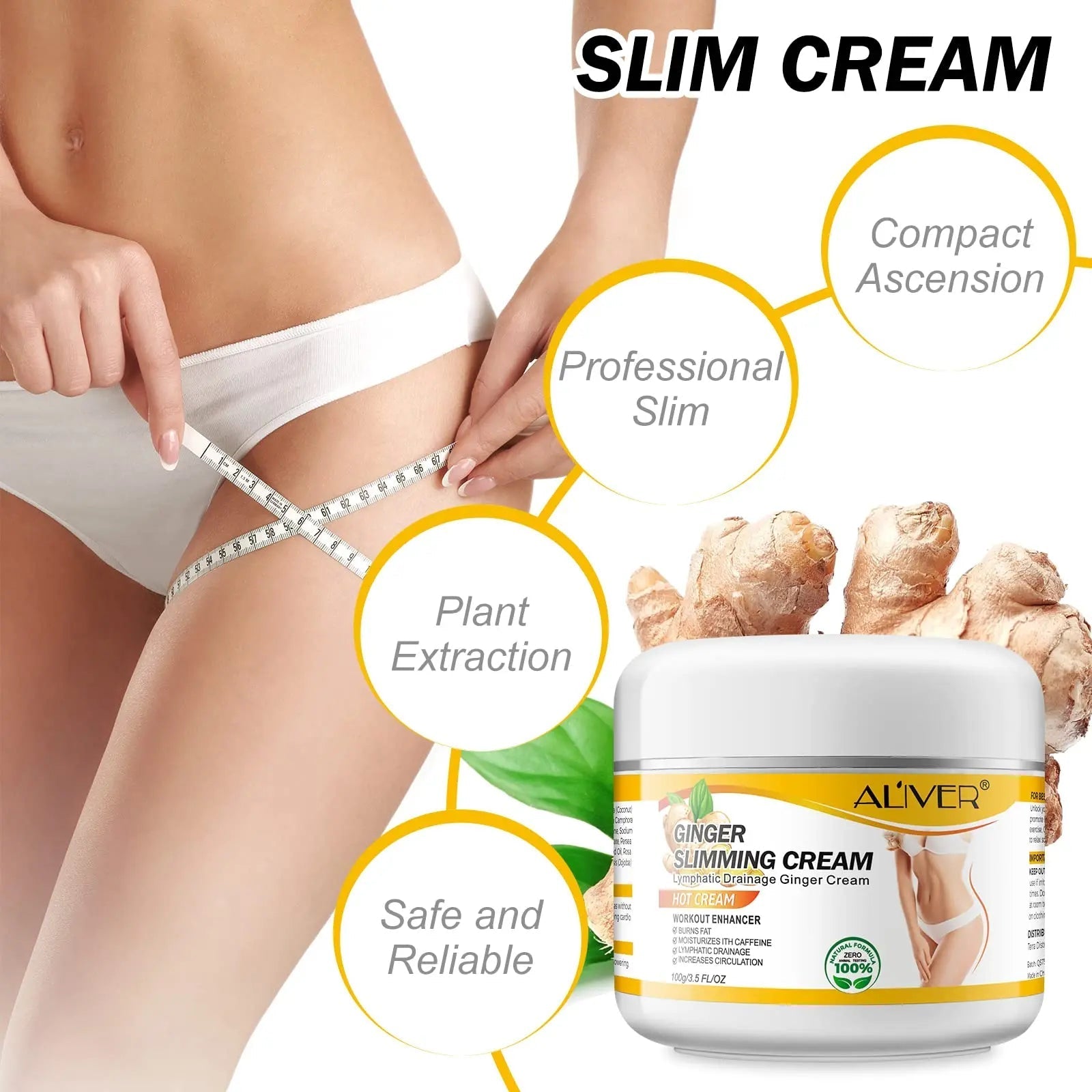 VOGSIG Anti Cellulite Slimming Cream Gel, Hot Cream, Ginger Fat Burning Weight Loss Full - TrustMedUSA
