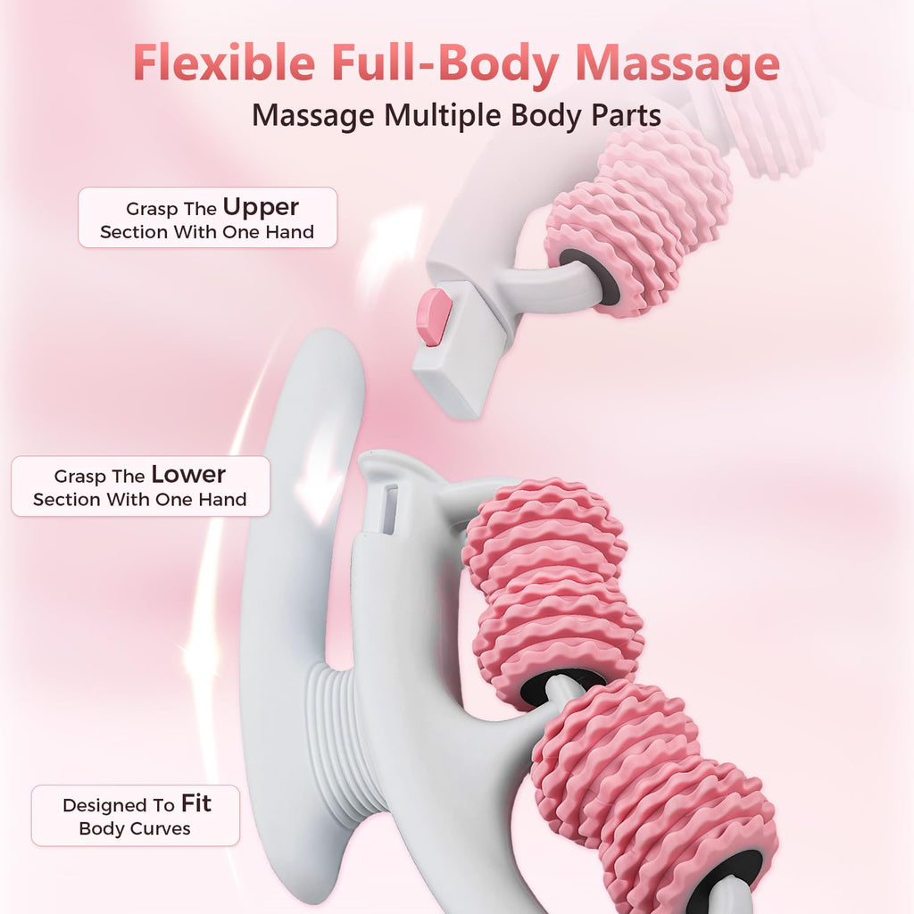 VOMLOR Cellulite Massage Roller - Lymphatic Drainage Tool for Deep Tissue Fascia Massage - Muscle Roller for Legs & Buttocks, Anti-Cellulite Massager for Body Contouring and Skin Smoothing - Maple Wellness Supplements