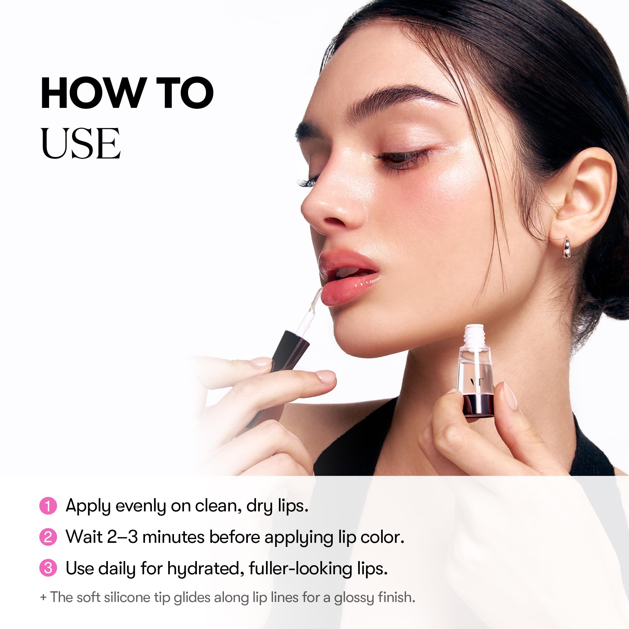 VTCOSMETICS Reedle Shot Lip Plumper, 0.15 oz (4.3 g), Moisturizing, Transparent, Lip Gloss, Fragrance-free, Korean Cosmetics (Expert) - TrustMedUSA
