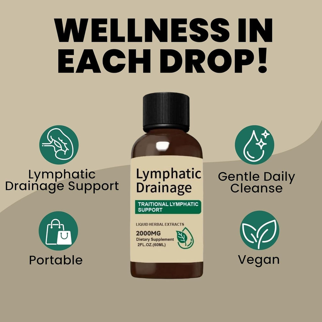 Vunexo Lymphatic Drainage Drops,2000mg Herbal Blend with Echinacea Dandelion& Elderberry 2 fl oz (1PCS) - Maple Wellness Supplements