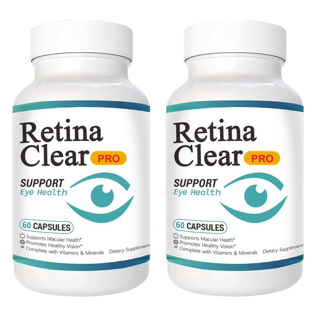 Vunexo Retina Clear Pro Eye Health Support Supplement, with Minerals and Vitamins, Lutein and Bilberry Extract Supports Visual Clarity, Eye Fatigue Relief & Focus（2PCS - TrustMedUSA