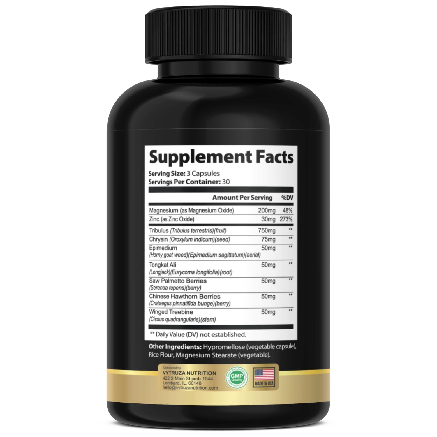 VYTRUZA Nutrition Advanced T-Boost Formula Test Support Capsules, Premium Ingredients, Energy, Strength Support Supplement for Men, 90 Capsules - TrustMedUSA