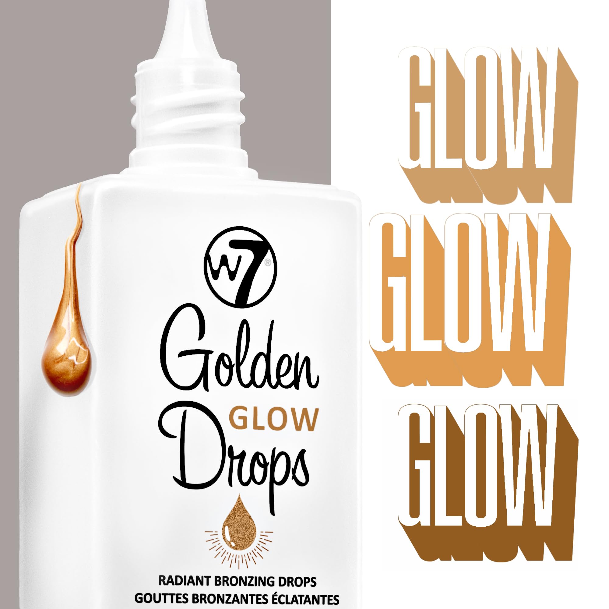W7 Golden Glow Drops - Liquid Bronzing Drops For Flawless Skin & A Radiant Finish - TrustMedUSA