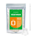 wananfu Size 0 Empty Capsules Vegetarian (100 Count) Bundle with Micro Lab Spoon, Clear Fillable Veggie Pill Capsules Size 0 for Making Your Own Supplements - TrustMedUSA