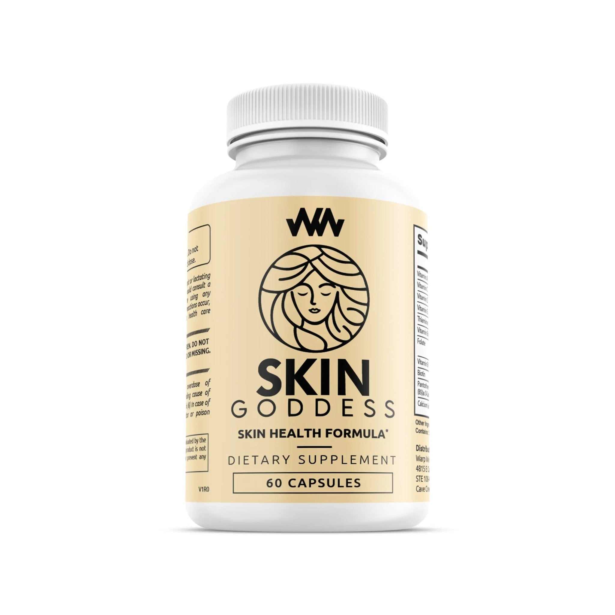Warped Wellness Womens Skin Health Supplement | Supports Radiant and Youthful Female Complexion | Chinese Peony for Clear Skin and Feminine Glow | Skin Goddess - TrustMedUSA