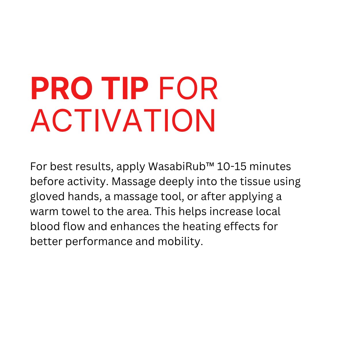 WasabiRub Sports Topical Pain Relief Gel - Joint & Muscle Care - Lightweight Fast-Absorbing Gel for Everyday Movement - TrustMedUSA