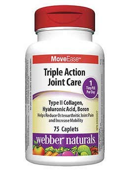 Webber Naturals Triple Action Joint Care, 75 caplets - TrustMedUSA