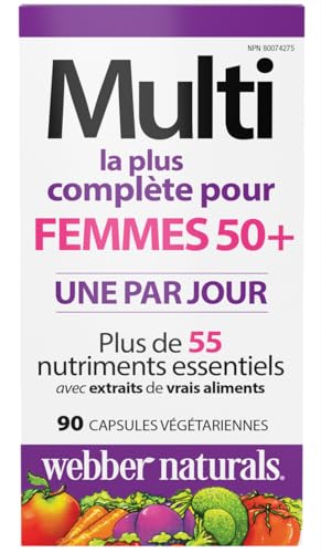 Webber Naturals Women's 50+ Most Complete Multi, 90 Vegetarian Capsules - TrustMedUSA