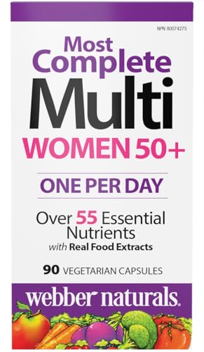 Webber Naturals Women's 50+ Most Complete Multi, 90 Vegetarian Capsules - TrustMedUSA