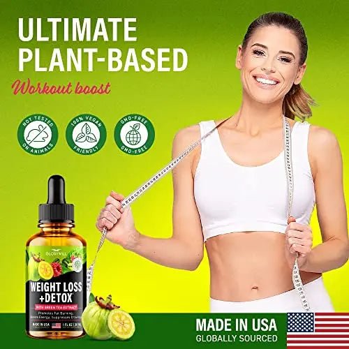 Weight Loss Drops Natural Detox Made in USA - Diet Drops for Fat Loss - Effective Appetite - TrustMedUSA