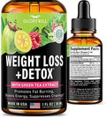 Weight Loss Drops Natural Detox Made in USA - Diet Drops for Fat Loss - Effective Appetite - TrustMedUSA
