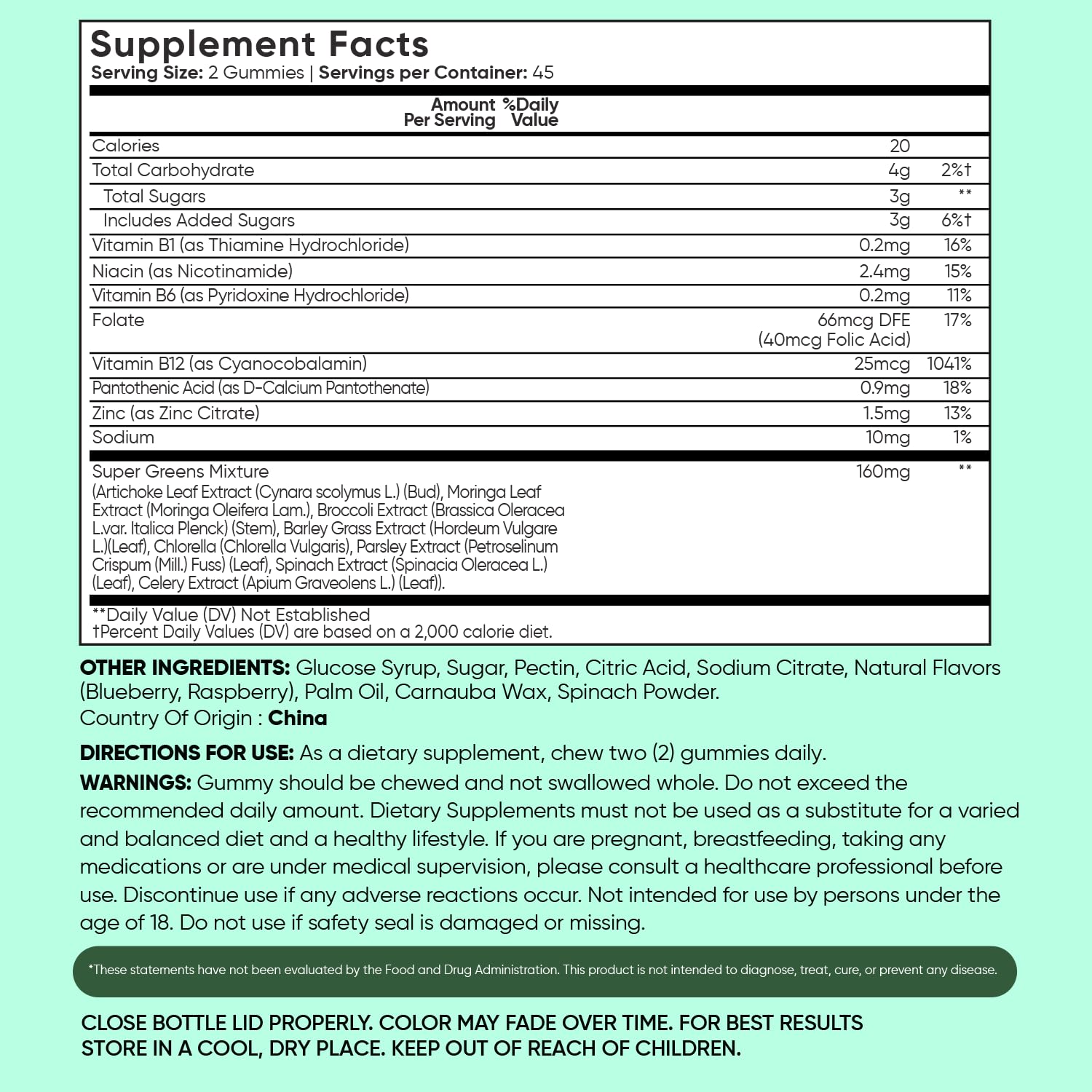WeightWorld Super Greens Gummies - Energy, Immunity & Digestion - 45-Day Supply - Vegan Daily Greens Supplements (Moringa, Broccoli, Spinach) - Added Vitamins & Minerals - 90 Superfood Gummies - TrustMedUSA