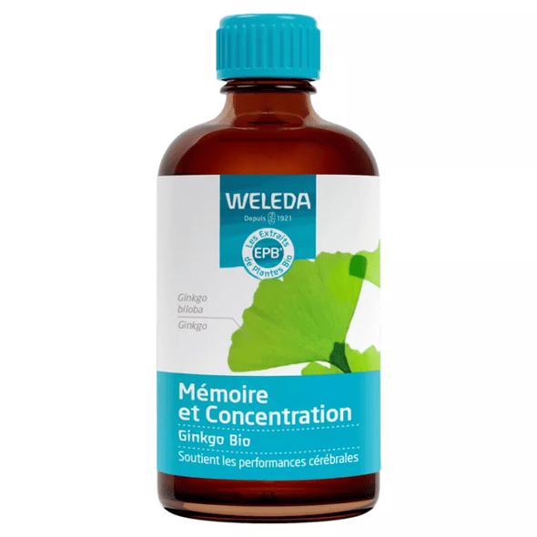Weleda Extrait de Plantes Bio Mémoire et Concentration Ginkgo 100 ml* - TrustMedUSA